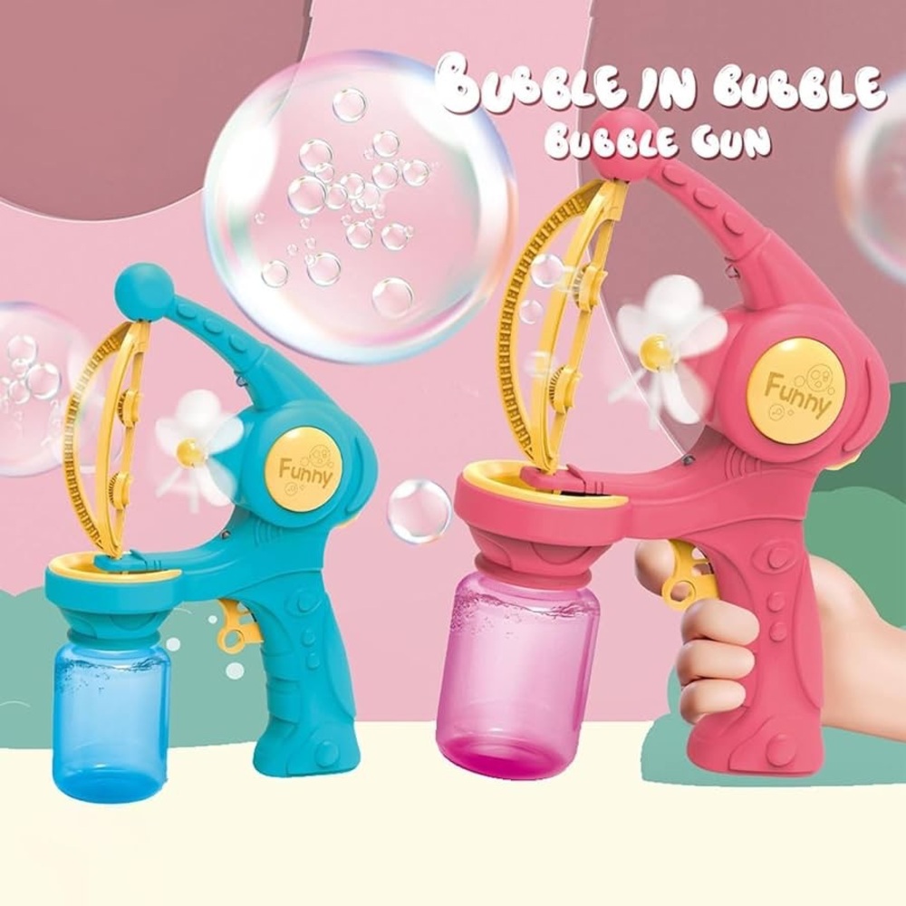Bubble Gun Set - Pink and Blue